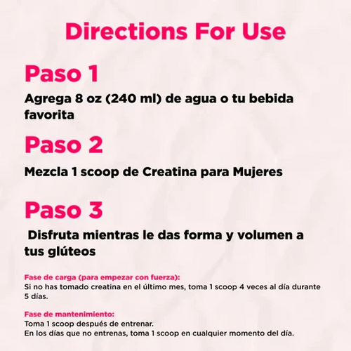 Creatina Monohidratada para Mujeres